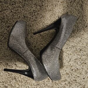 Silver stilletos